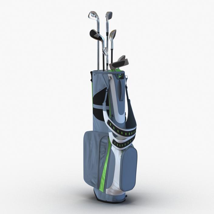 Golf Bag Nike with Clubs 3D model