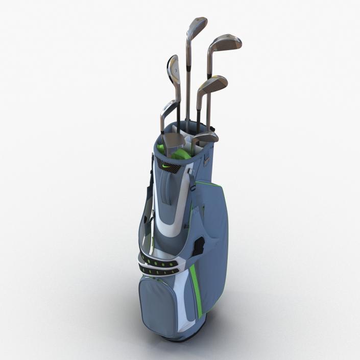 Golf Bag Nike with Clubs 3D model