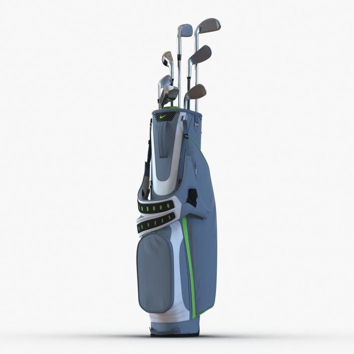 Golf Bag Nike with Clubs 3D model