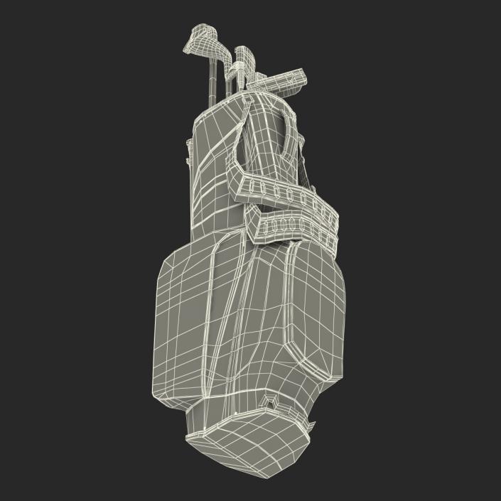 Golf Bag Nike with Clubs 3D model