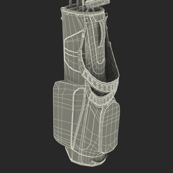 Golf Bag Nike with Clubs 3D model