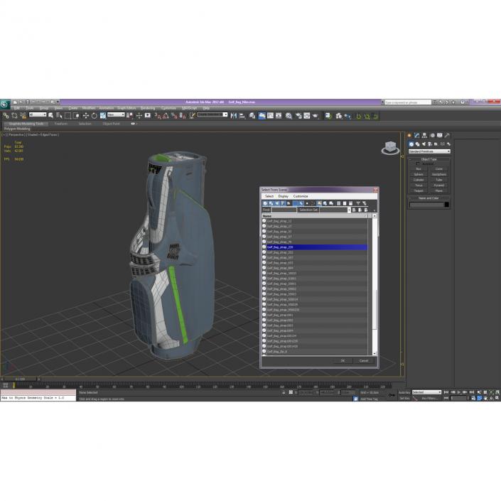 3D Golf Bag Nike model