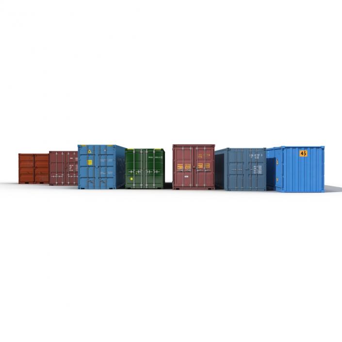 3D Containers Collection 3 model