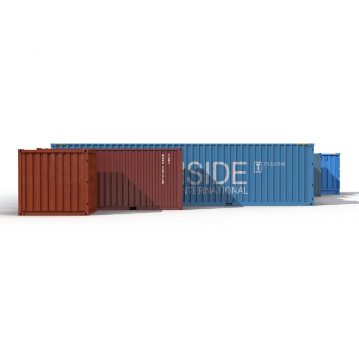 3D Containers Collection 3 model