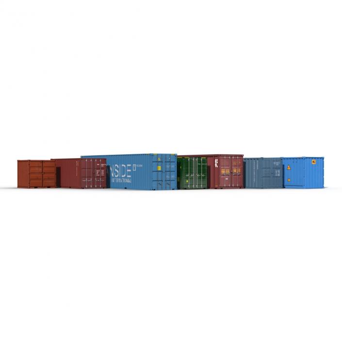 3D Containers Collection 3 model