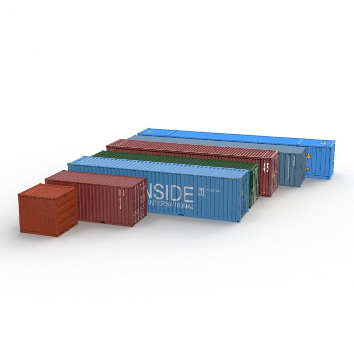 3D Containers Collection 3 model