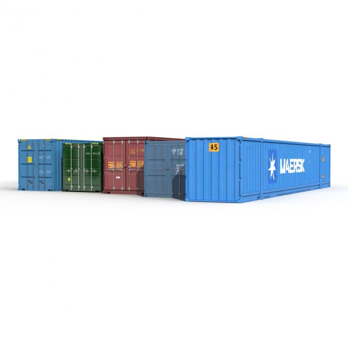 3D Containers Collection 3 model