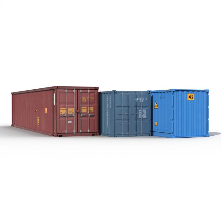 3D Containers Collection 3 model