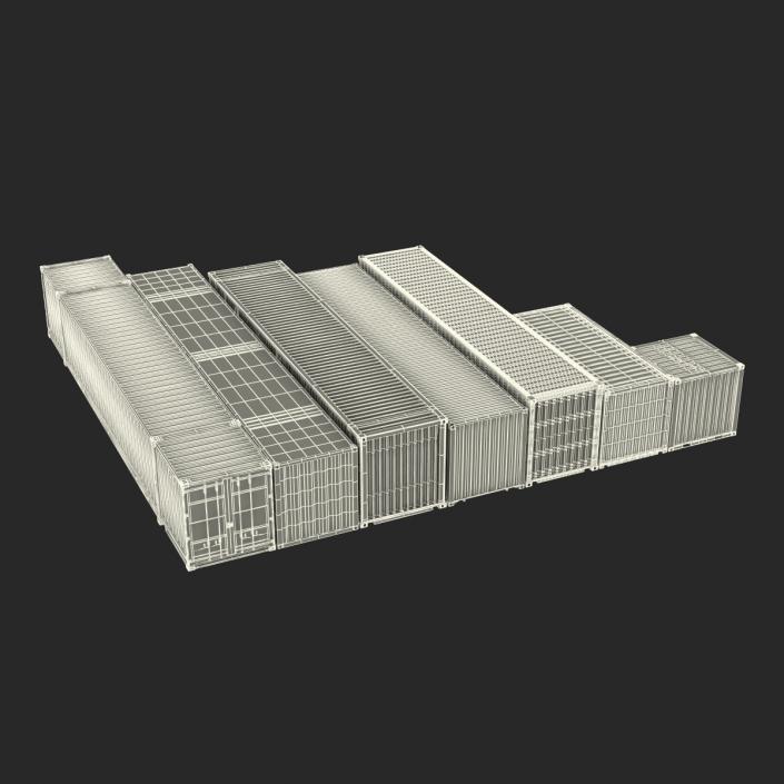 3D Containers Collection 3 model