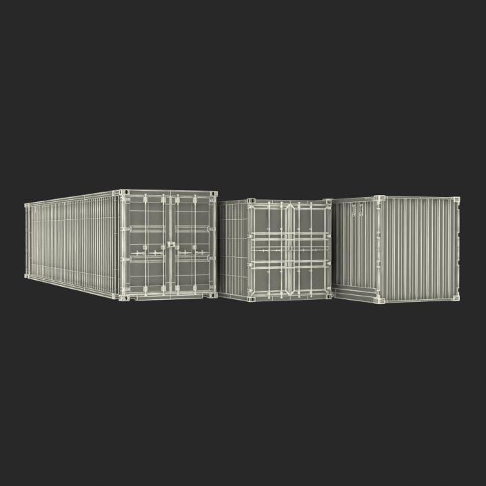 3D Containers Collection 3 model