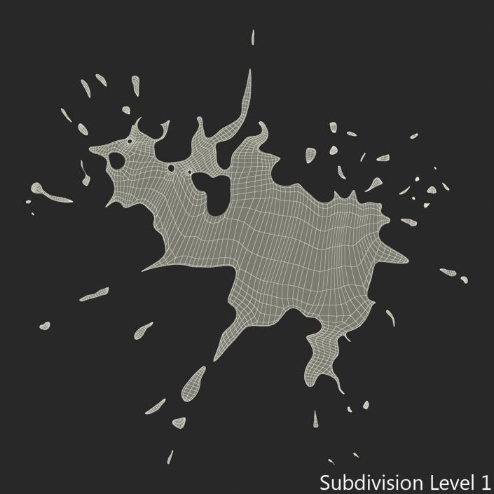 Spilled Liquid 3D model