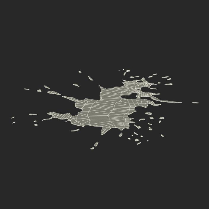 Spilled Liquid 3D model