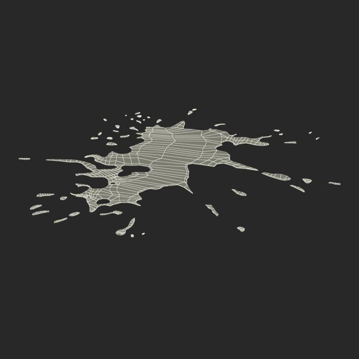 Spilled Liquid 3D model