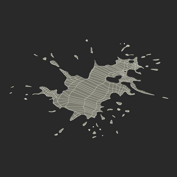 Spilled Liquid 3D model