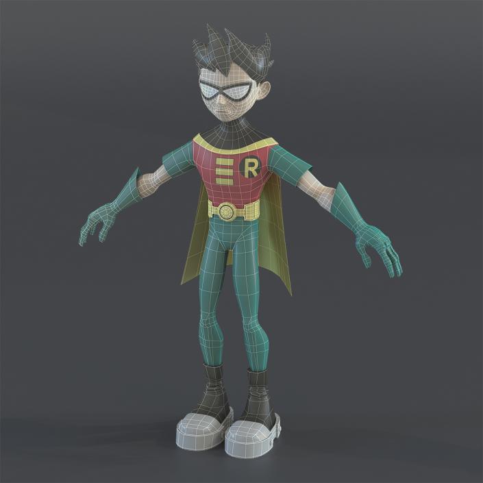 3D Robin Cartoon Character model