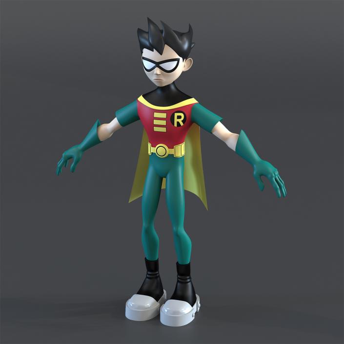 3D Robin Cartoon Character model