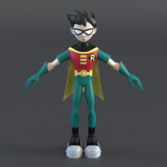 3D Robin Cartoon Character model