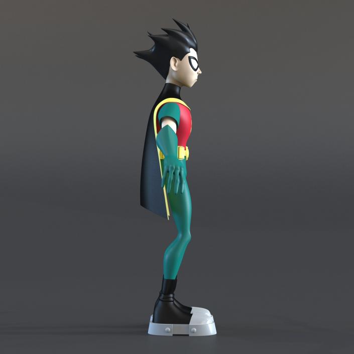 3D Robin Cartoon Character model