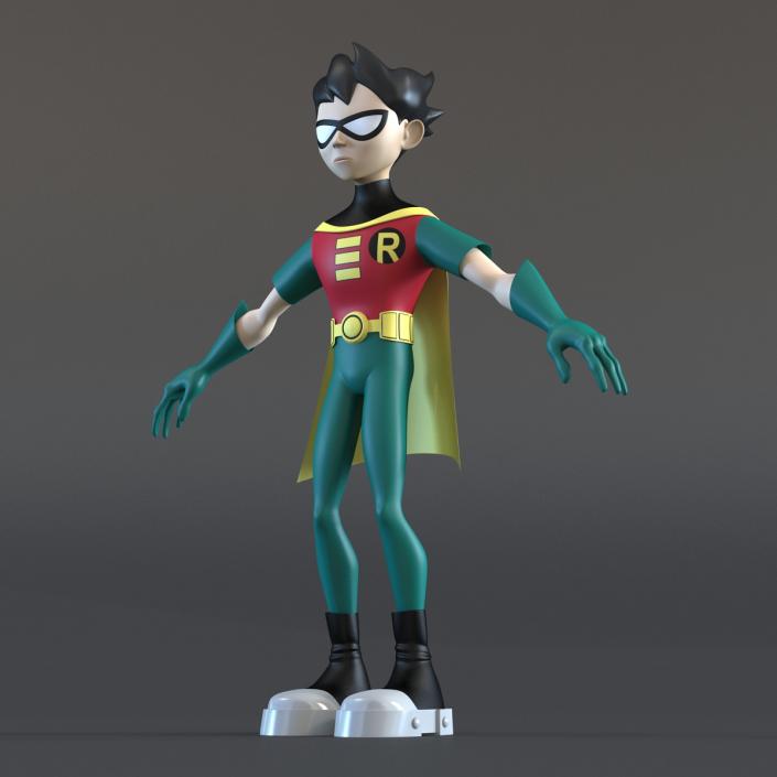 3D Robin Cartoon Character model