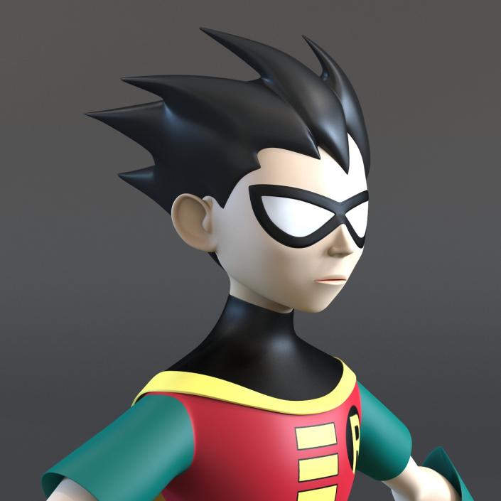 3D Robin Cartoon Character model