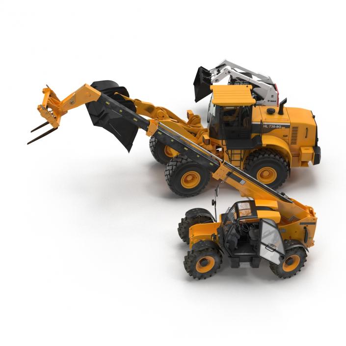 3D Construction Vehicles Rigged Collection 2