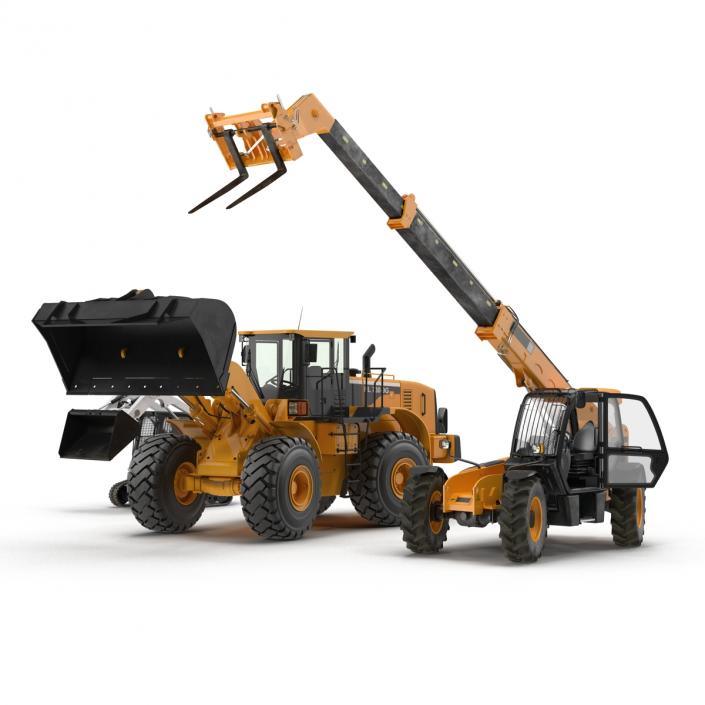 3D Construction Vehicles Rigged Collection 2