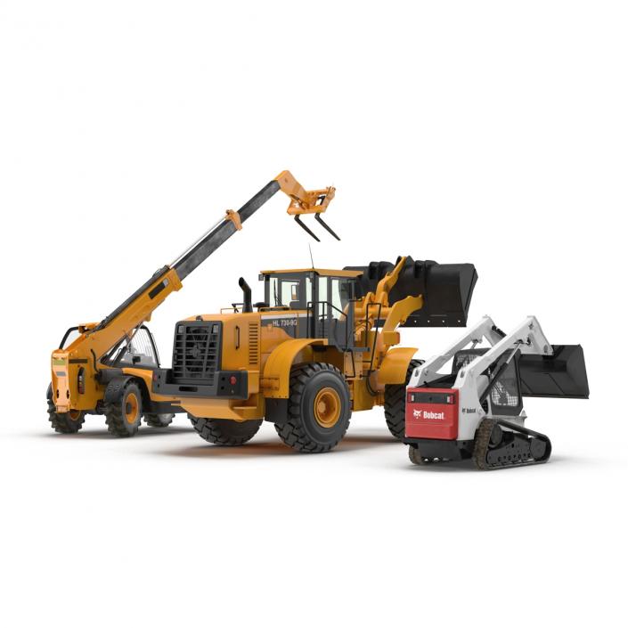 3D Construction Vehicles Rigged Collection 2