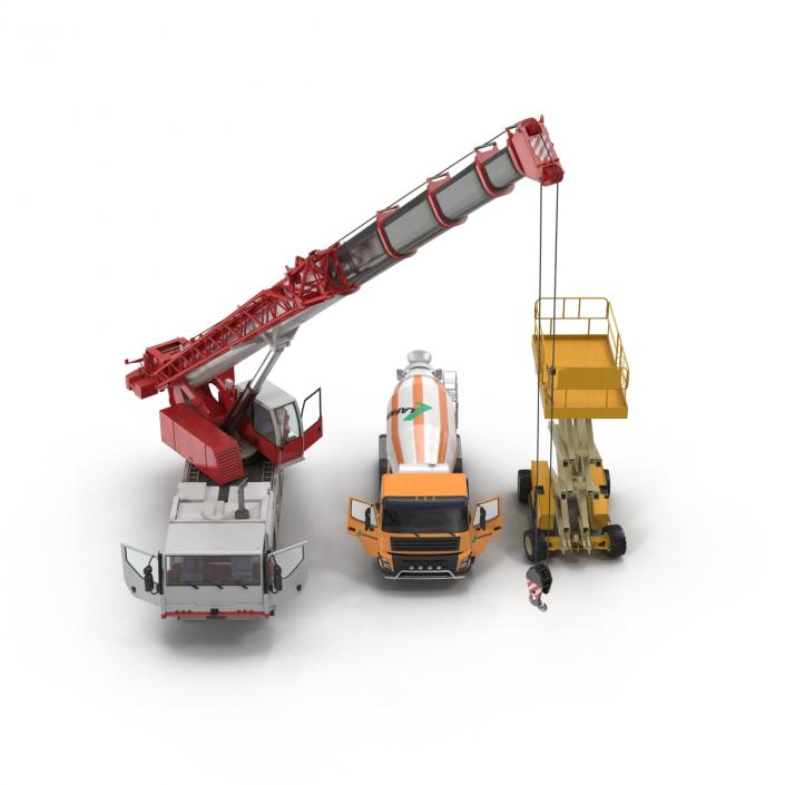 3D Construction Vehicles Rigged Collection 2