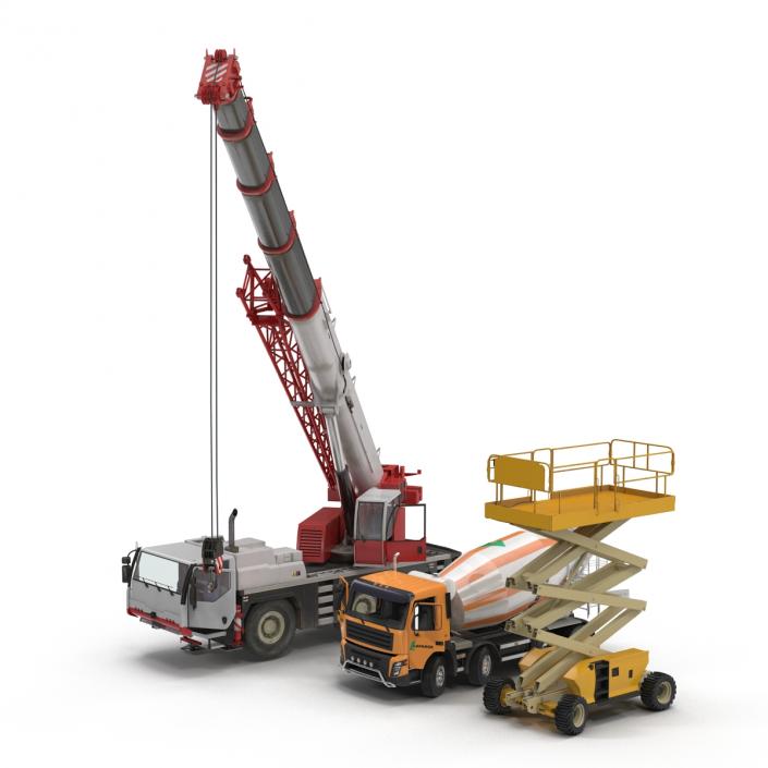 3D Construction Vehicles Rigged Collection 2