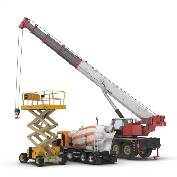 3D Construction Vehicles Rigged Collection 2