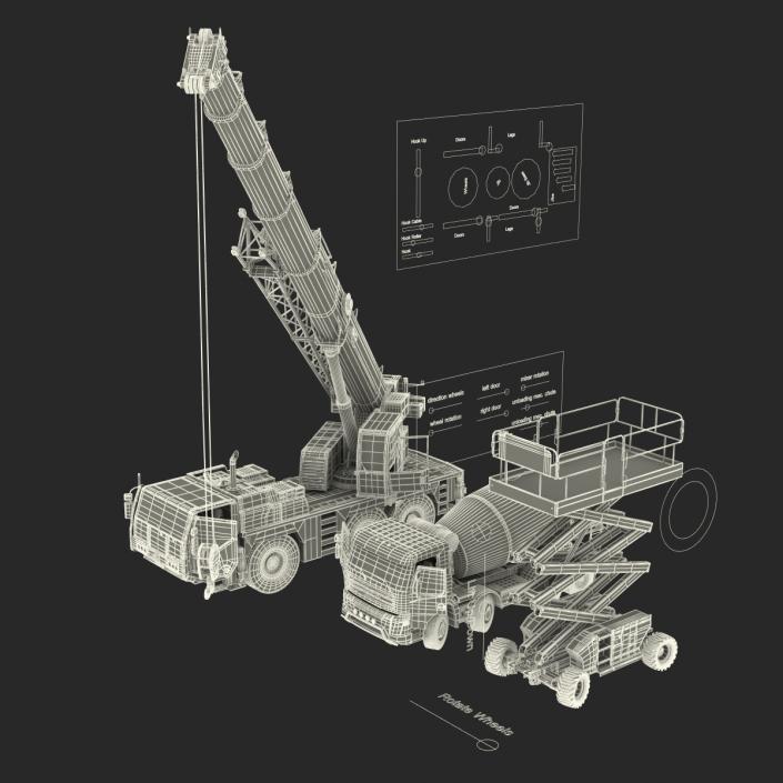 3D Construction Vehicles Rigged Collection 2