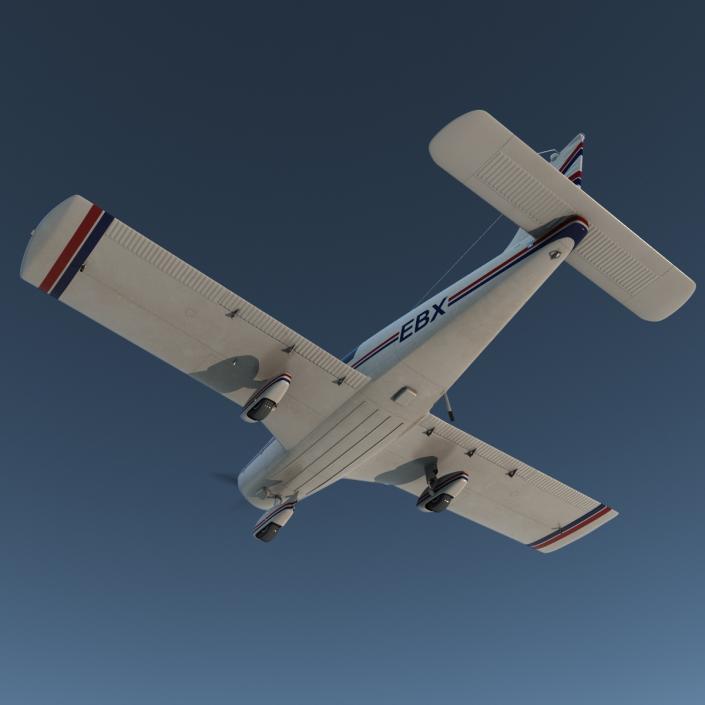 3D model Light Aircraft Piper PA-28 Cherokee