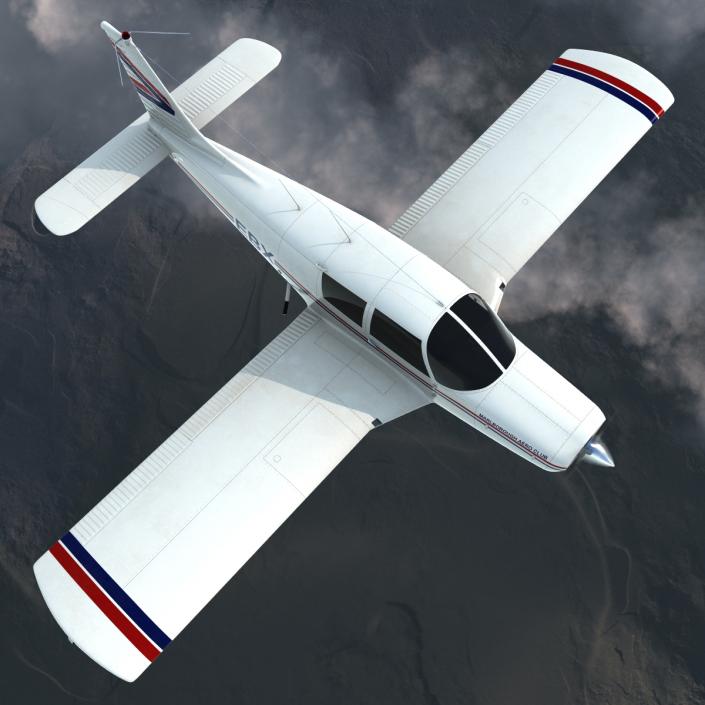 3D model Light Aircraft Piper PA-28 Cherokee