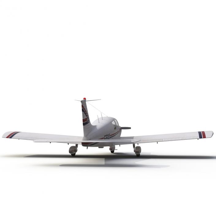 3D model Light Aircraft Piper PA-28 Cherokee