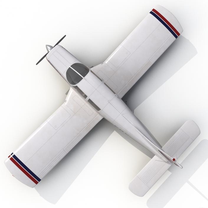 3D model Light Aircraft Piper PA-28 Cherokee