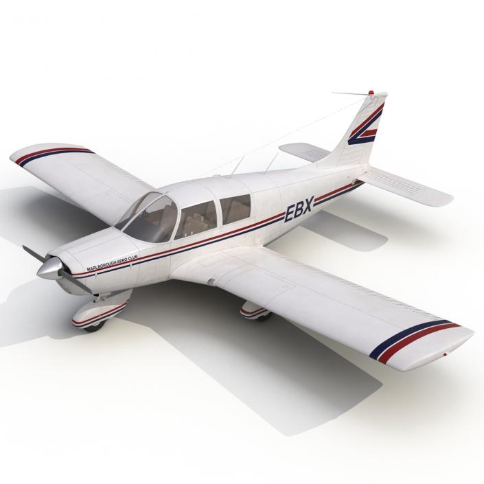 3D model Light Aircraft Piper PA-28 Cherokee