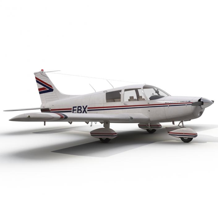 3D model Light Aircraft Piper PA-28 Cherokee