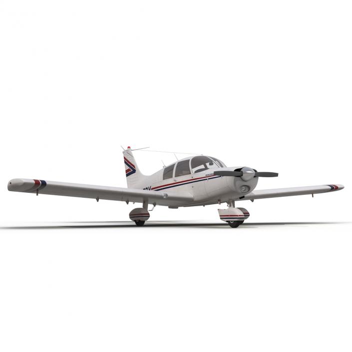 3D model Light Aircraft Piper PA-28 Cherokee