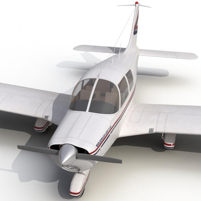 3D model Light Aircraft Piper PA-28 Cherokee