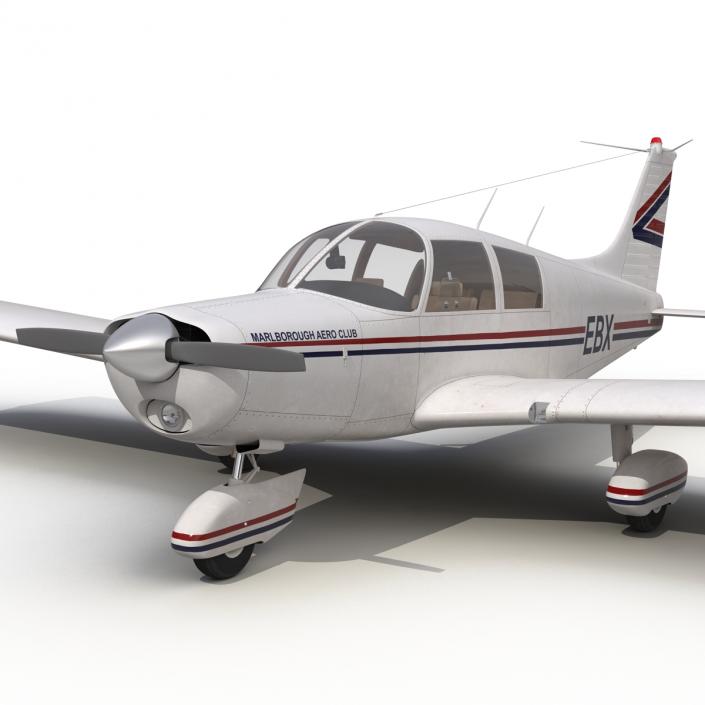 3D model Light Aircraft Piper PA-28 Cherokee