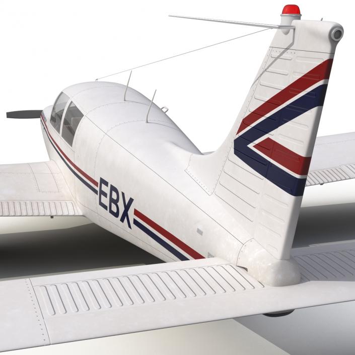 3D model Light Aircraft Piper PA-28 Cherokee