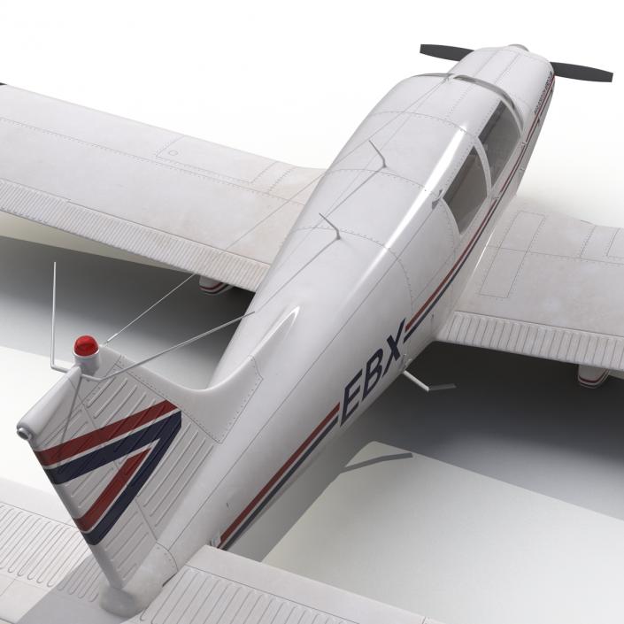 3D model Light Aircraft Piper PA-28 Cherokee