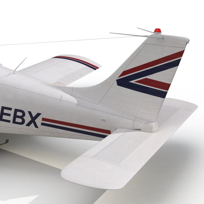 3D model Light Aircraft Piper PA-28 Cherokee