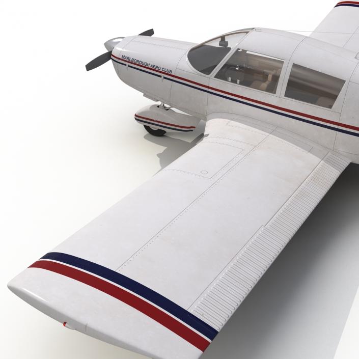 3D model Light Aircraft Piper PA-28 Cherokee