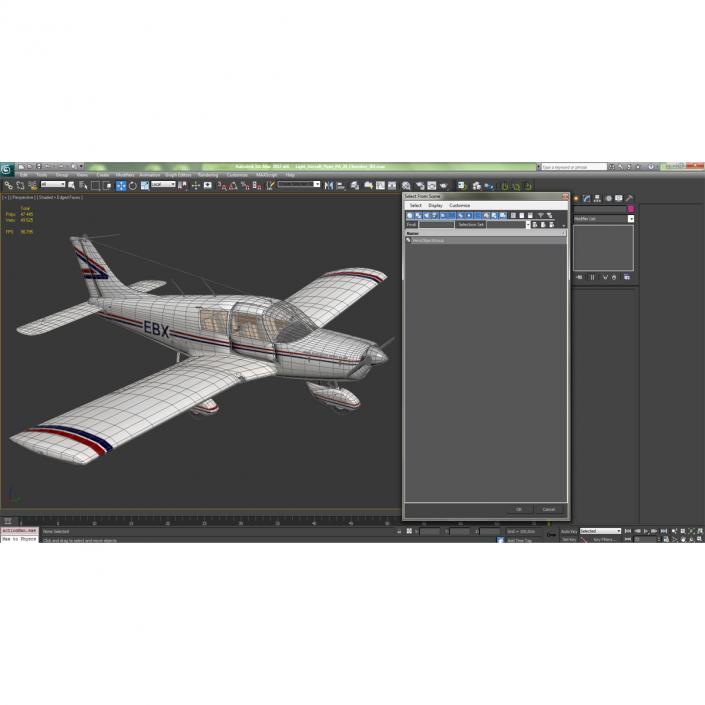 3D model Light Aircraft Piper PA-28 Cherokee