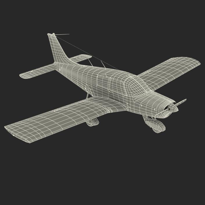 3D model Light Aircraft Piper PA-28 Cherokee