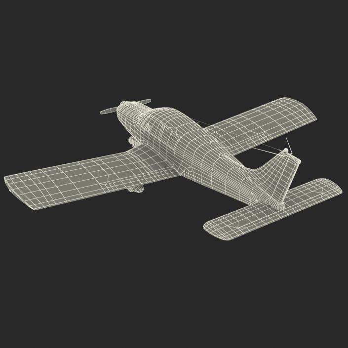 3D model Light Aircraft Piper PA-28 Cherokee