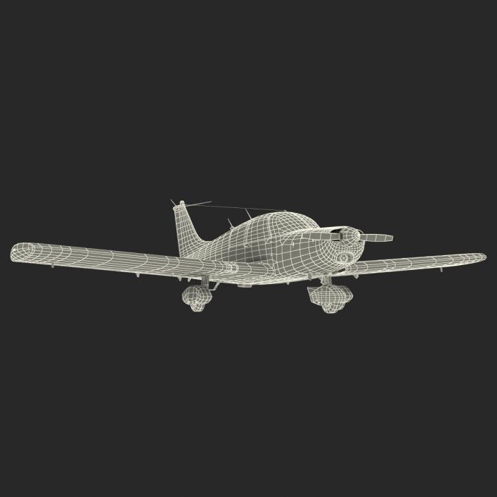 3D model Light Aircraft Piper PA-28 Cherokee