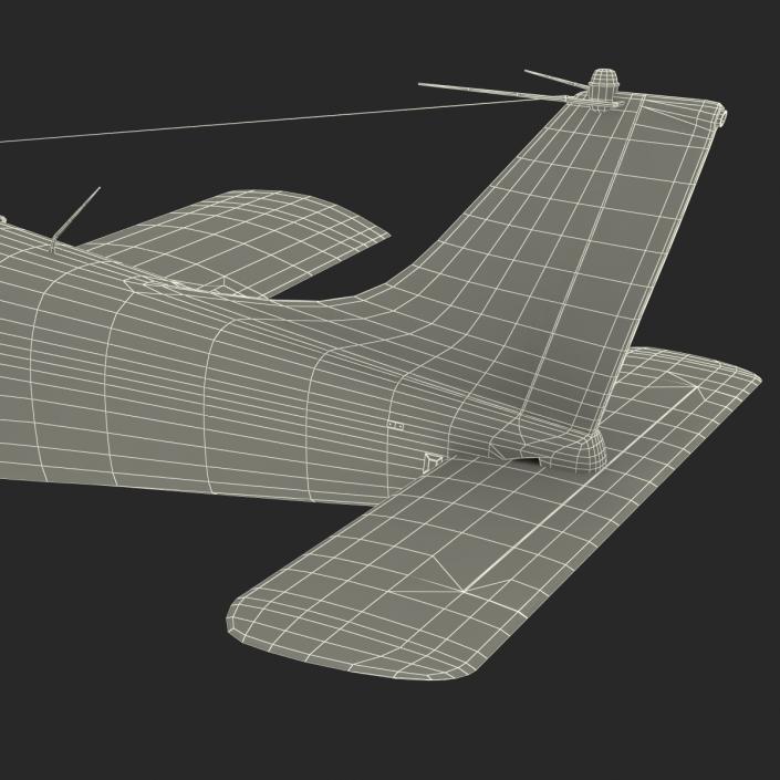 3D model Light Aircraft Piper PA-28 Cherokee