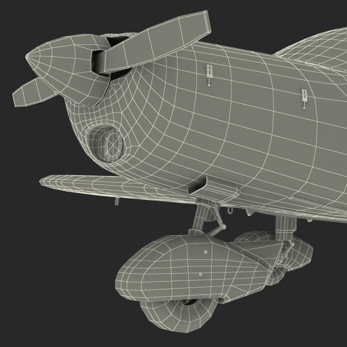 3D model Light Aircraft Piper PA-28 Cherokee